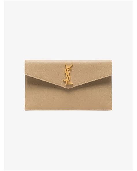 ysl uptown pouch chain|YSL uptown pouch dark beige.